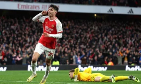 Havertz nổ súng, Arsenal chiếm lấy ngôi đầu Premier League