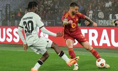 10 thống kê Roma 0-2 Leverkusen: Dybala "hết phép"; Wirtz quá đỉnh