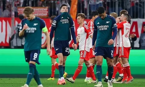 Nỗi đau kéo dài cho Arsenal sau thất bại tại Champions League