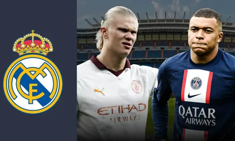 Real cấm các cổ động viên in tên Mbappe và Haaland