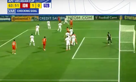 Tranh cãi khi U23 Indonesia sút tung lưới Uzbekistan