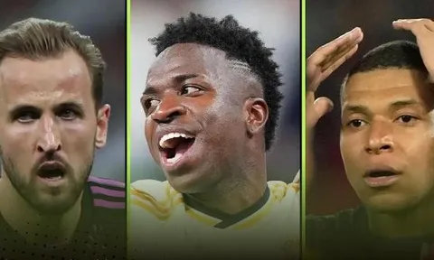 Top 10 ứng cử viên cho danh hiệu Ballon d’Or: Vinicius bứt phá, Kane tụt dốc