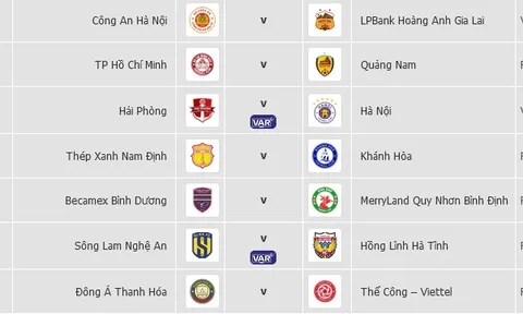 2 trận đấu ở vòng áp chót V-League áp dụng VAR, Lào lại thắng ở giải U16 ĐNÁ