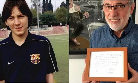 Bán đấu giá bản hợp đồng đầu tiên của Messi với Barca