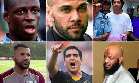 Những cầu thủ từng xộ khám trước Dani Alves
