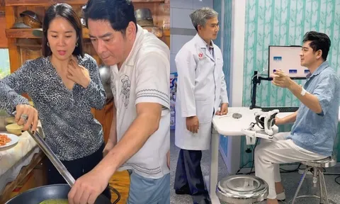 Huỳnh Anh Tuấn được Lê Phương và dàn nghệ sĩ về nhà thăm, đến nay vẫn dùng AI lồng tiếng sau biến cố sức khoẻ