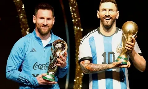 Bức tượng siêu phẩm của Messi ăn đứt Ronaldo