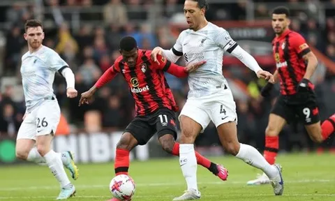 5 điểm nhấn Bournemouth 1-0 Liverpool: Điểm đen Van Dijk; Salah gây thất vọng