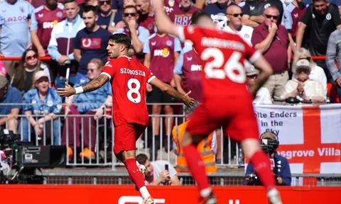 Szoboszlai lập siêu phẩm, Liverpool mở hội trên sân Anfield