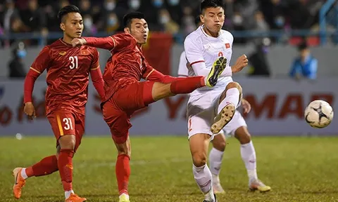 Hai lần dẫn điểm, U22 Việt Nam vẫn thất thủ trước các đàn anh ĐTQG