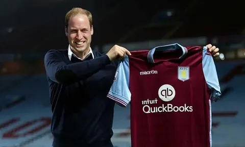 Hoàng tử Anh vào tận phòng thay đồ để động viên Aston Villa