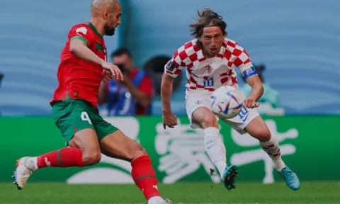 Modric và các đồng đội bị Maroc cầm hòa đáng tiếc