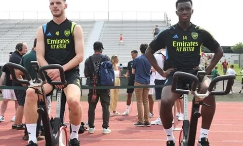 5 điểm nhấn buổi tập của Arsenal: Rice hóa giải khúc mắc; Odegaard tạo sự thú vị