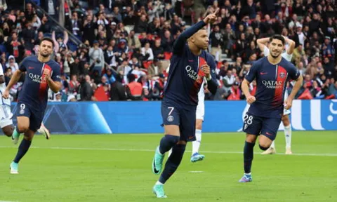 Mbappe tỏa sáng rực rỡ, PSG tạm thời chiếm ngôi đầu