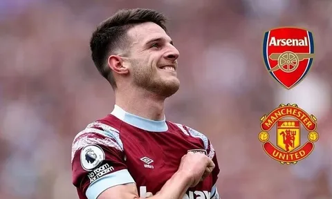 Kịch bản điên rồ giúp Man Utd cướp Declan Rice từ tay Arsenal
