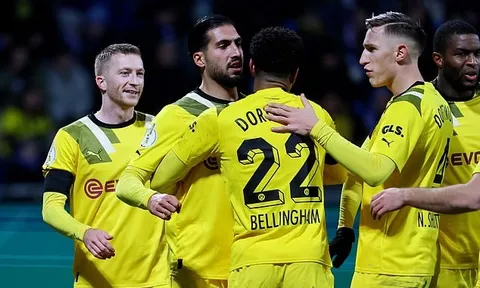 Reus lập công quyết định giúp Dortmund đi tiếp ở cúp Quốc gia
