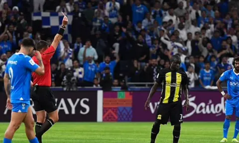 Kante nhận thẻ đỏ, Al-Hilal đánh bại Al-Ittihad