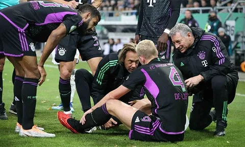 De Ligt chấn thương khiến cổ động viên Bayern lo lắng