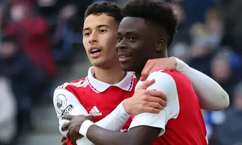 Saka - Martinelli cân bằng kỷ lục của CR7 - Rooney