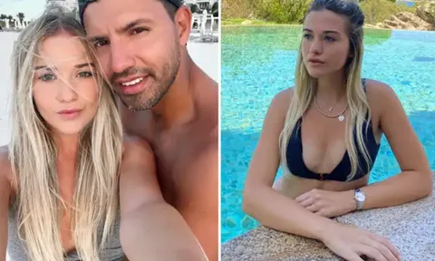 Aguero chia tay bạn gái nóng bỏng