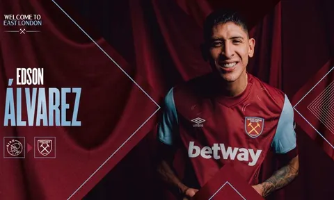 CHÍNH THỨC! West Ham nổ tân binh giá 38 triệu euro