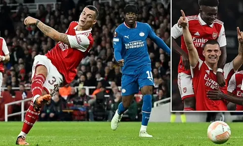 Xhaka hóa người hùng, Arsenal thắng trận 'chung kết bảng A'