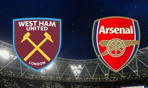 Arsenal vs West Ham: Trận cầu 2 bàn; Giữ vững ngôi đầu