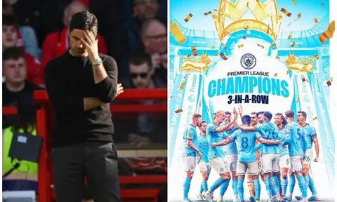 Arteta bất lực, Arsenal muối mặt đón tân vương