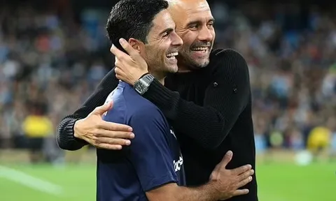 Arteta nói 'không' khi nhận câu hỏi về Pep Guardiola