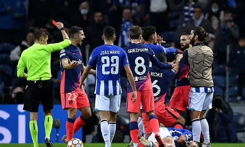 Ẩu đả liên hoàn ở trận Porto - Atletico Madrid