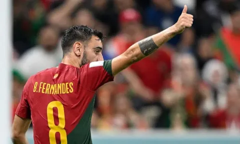 Vượt Messi và Mbappe, Bruno Fernandes hay nhất World Cup 2022