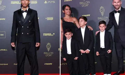 Messi và dàn sao rạng rỡ ở Gala Quả bóng Vàng