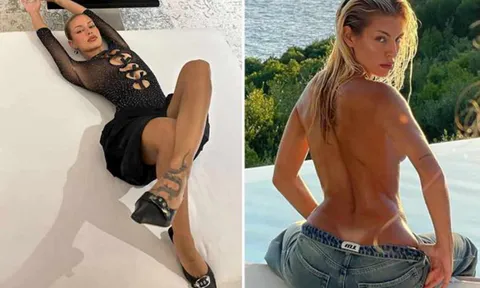 Bạn gái Marc Bartra khoe ngực trần táo bạo