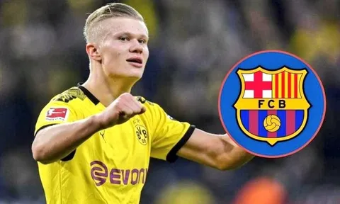Barca thắt lưng buộc bụng vì Erling Haaland