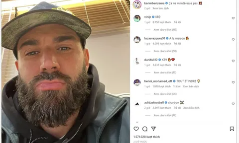 Benzema đăng thông điệp ẩn ý sau nghi vấn mâu thuẫn với HLV