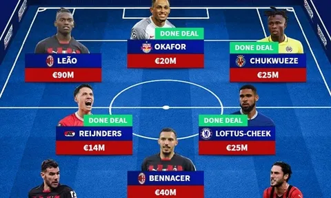 Bổ sung 4 tân binh, AC Milan sở hữu 'diện mạo' đầy sức trẻ
