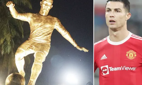 Bức tượng của Ronaldo gây tranh cãi ở Ấn Độ