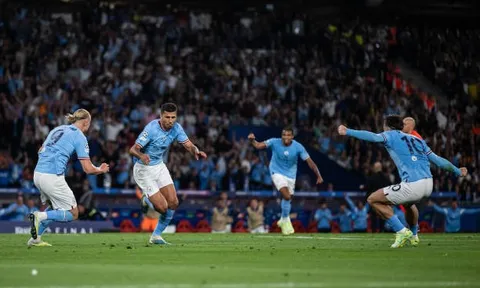Thống trị châu Âu, Man City giành Cú ăn ba lịch sử