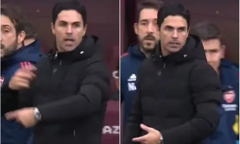 Mikel Arteta lại nổi giận với trọng tài