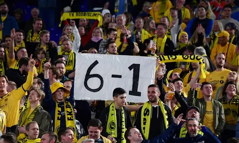 CĐV đội bóng vô danh chế giễu thất bại 1-6 của Jose Mourinho
