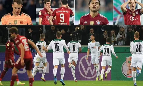 Chấn động! Bayern thua thảm 0-5 với đội hình mạnh nhất