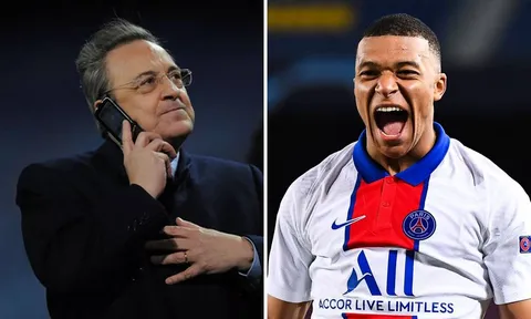 Chủ tịch Perez thông báo Mbappe gia nhập Real