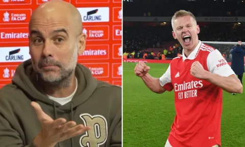 Guardiola nói gì khi giúp Arsenal mạnh lên với Zinchenko và Jesus?