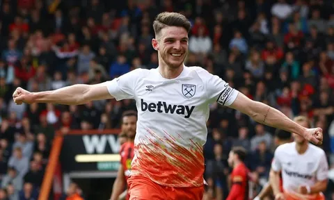 Declan Rice mập mờ khi đáp trả tình cảm của CĐV West Ham