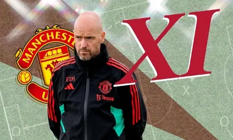 Đội hình Man United đấu Tottenham: Mainoo cân tuyến giữa; Hojlund đá chính