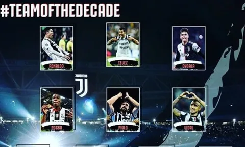 Đội hình tiêu biểu của Juventus trong thập kỷ qua: Bất ngờ với Ronaldo