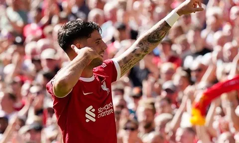 "Mở tài khoản" ở Anfield, Dominik Szoboszlai bùng nổ cảm xúc
