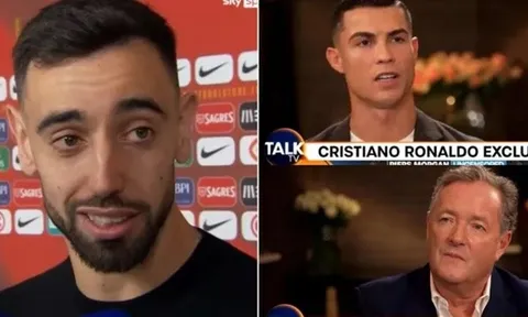 Lập cú đúp, Bruno nói thẳng về buổi phỏng vấn của Ronaldo