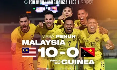 ĐT Malaysia thắng trận đậm nhất sau 5 thập kỷ