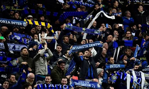 Inter Milan lập kỷ lục về lượng cổ động viên tới sân